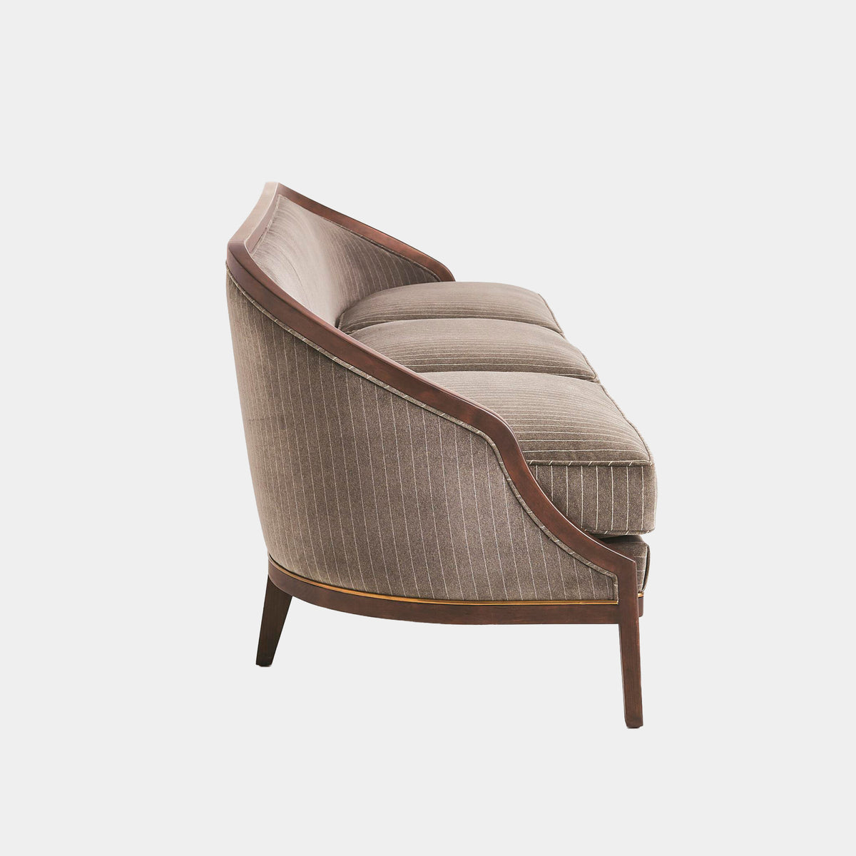 Viktoria 95.75" Tailored Sleek Pinstripe Sofa