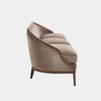 Viktoria 95.75" Tailored Sleek Pinstripe Sofa