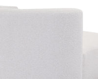 Laken 160" White Boucle Sofa Chaise - RAF