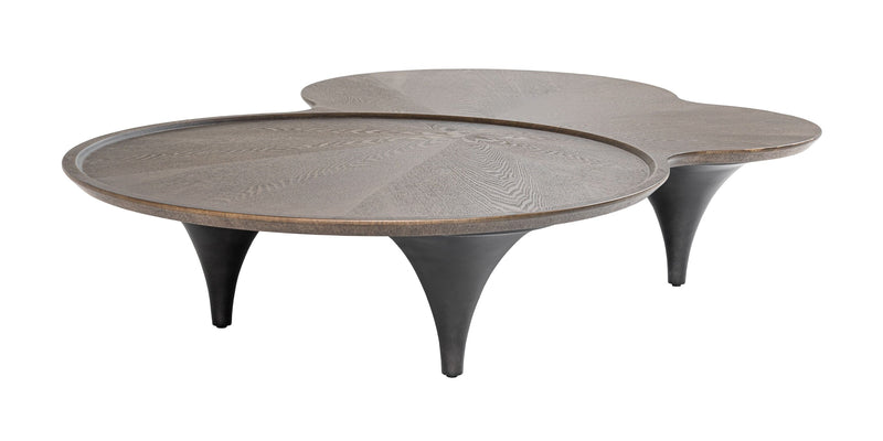 Tisha Modern Free Form Dark Ash Coffee Table
