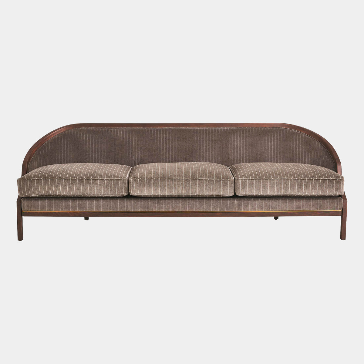 Viktoria 95.75" Tailored Sleek Pinstripe Sofa