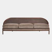 Viktoria 95.75" Tailored Sleek Pinstripe Sofa