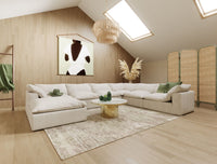 Braylee Modern Light Grey Sectional Armless Seater