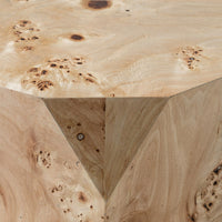 Kota Modern Mapa Burl Round Coffee Table