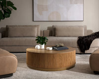 Kalla Natural & Gold Coffee Table