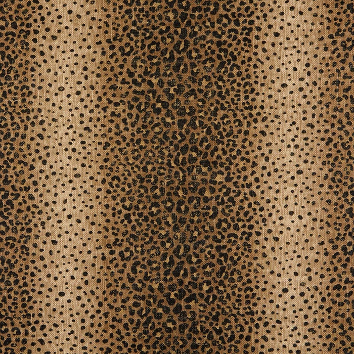 Emani Luxe Cheetah Velvet & Gold Ottoman