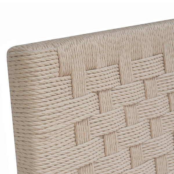 Amiah Basket Weave Natural Rope Counter Stool