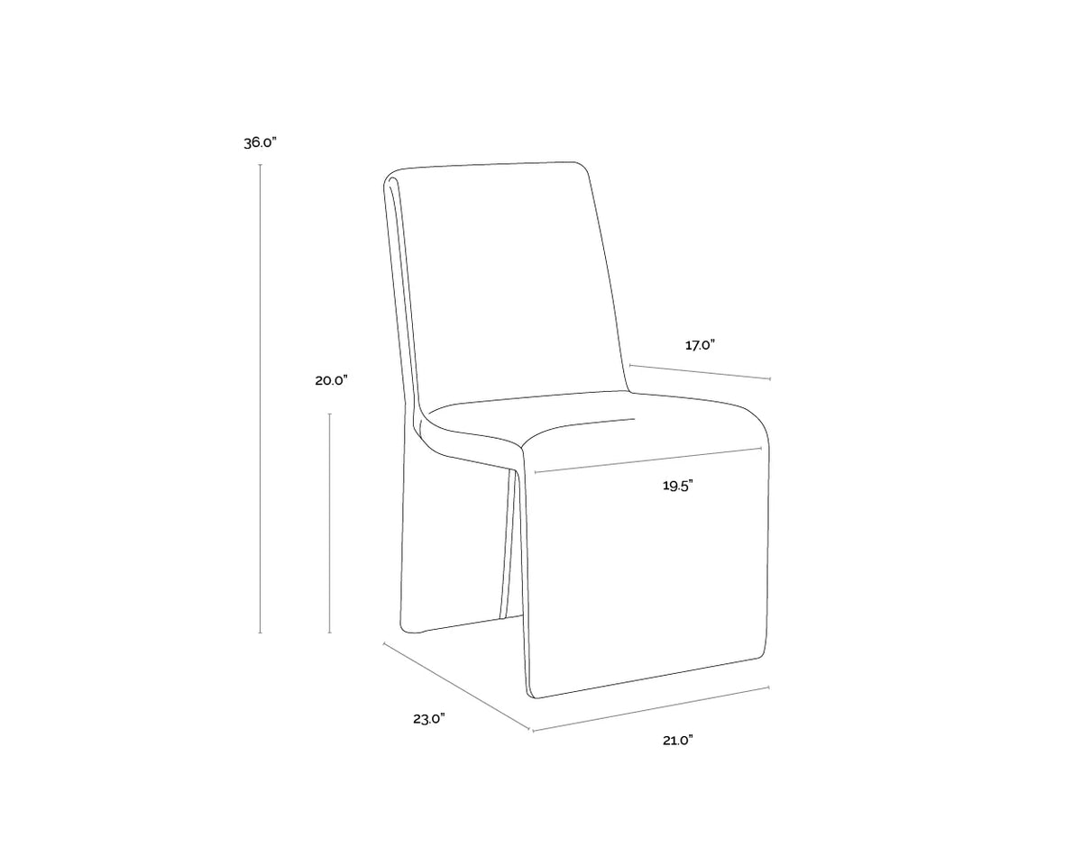 Cascata Linen Dining Chair