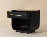 Tarrant Black & Gold Nightstand