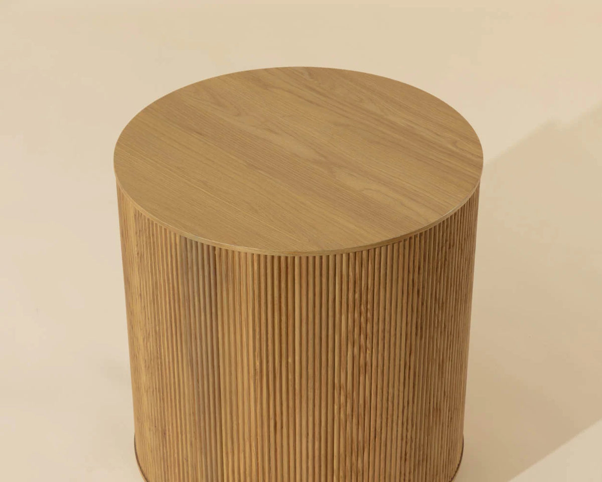 Kalla Natural & Gold Accent Table