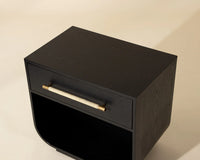 Tarrant Black & Gold Nightstand