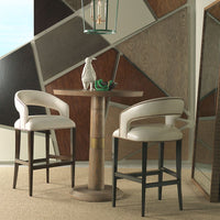 Ania Linen Bar Stool