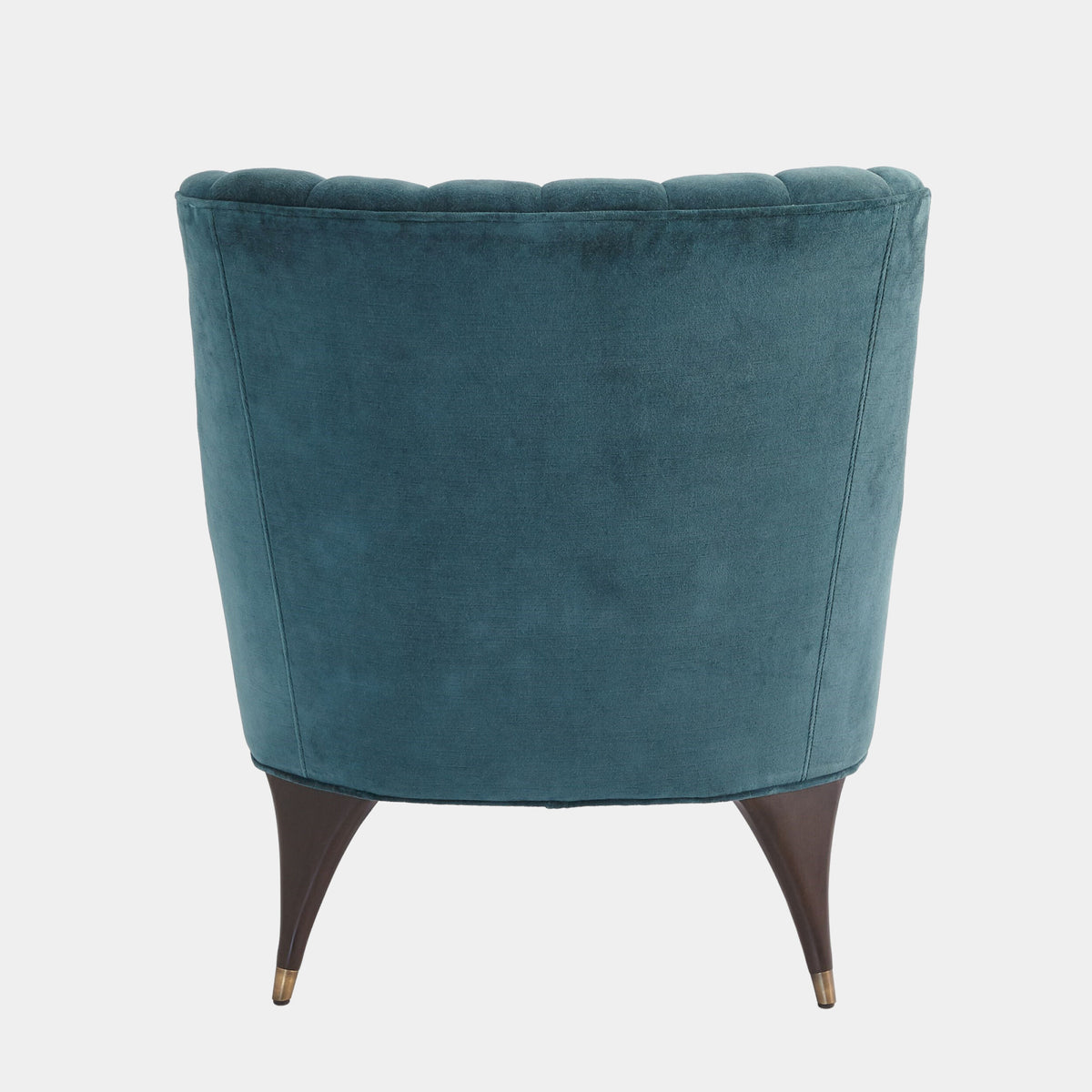 Channel Dragonfly Blue Velvet Accent Chair