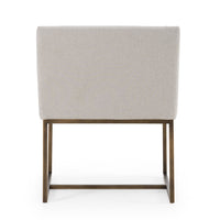 Isabeau Modern Grey & Brass Dining Chair
