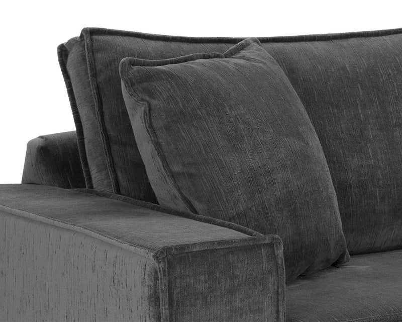 Calista 99" Pewter Sofa