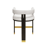Ezra Rich Espresso & White Linen Counter Stool