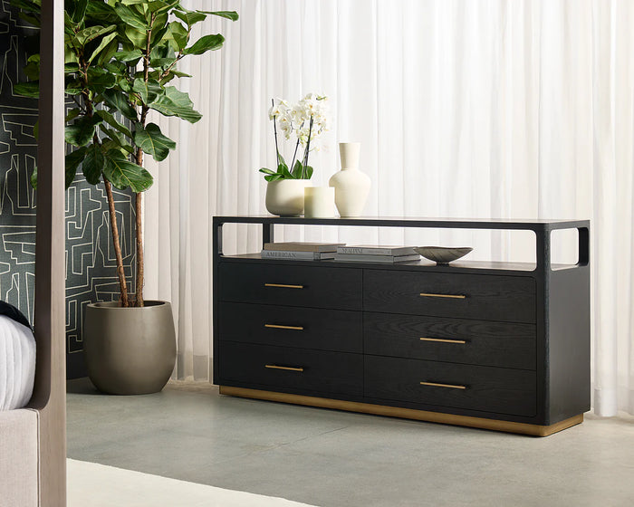Danette Black & Gold Dresser