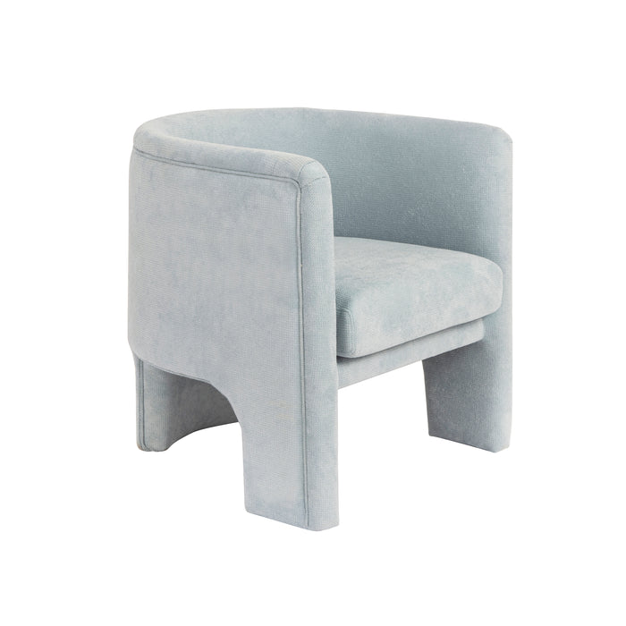 Georgina Light Blue Performance Chenille Accent Chair