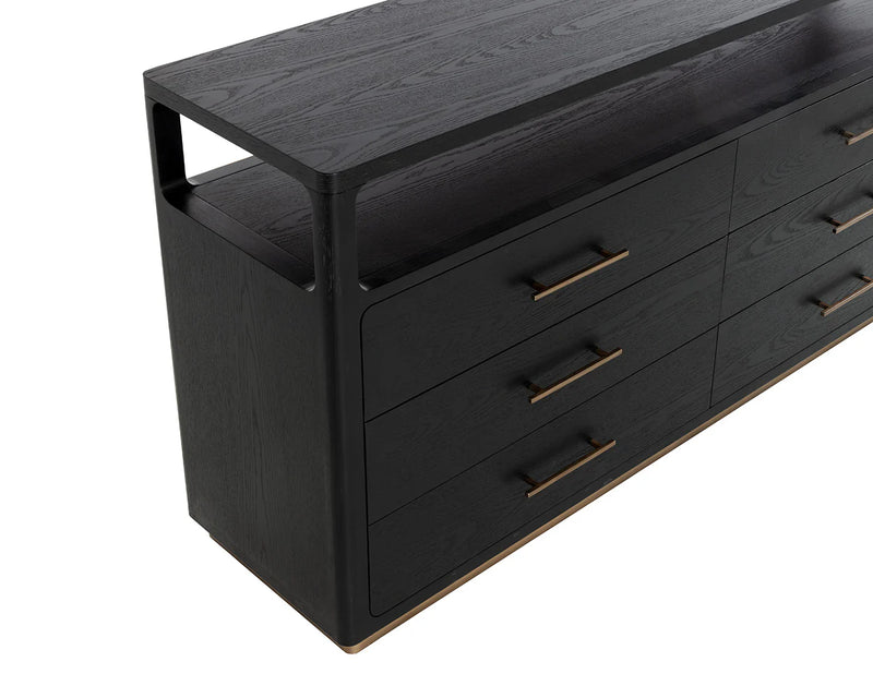 Danette Black & Gold Dresser