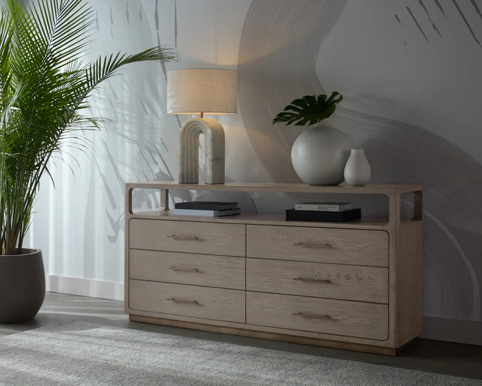 Danette Greige & Gold Dresser