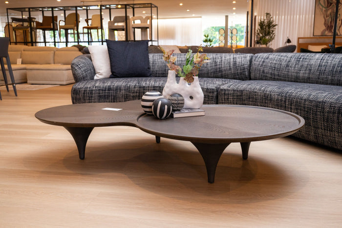 Tisha Modern Free Form Dark Ash Coffee Table