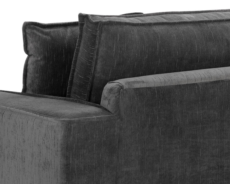 Calista 99" Pewter Sofa