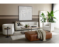 Larron 3 PC Performance Fabric & Gold Sofa Set
