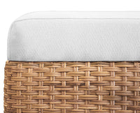 Brea 49.5” Ivory Performance Linen Woven Bench