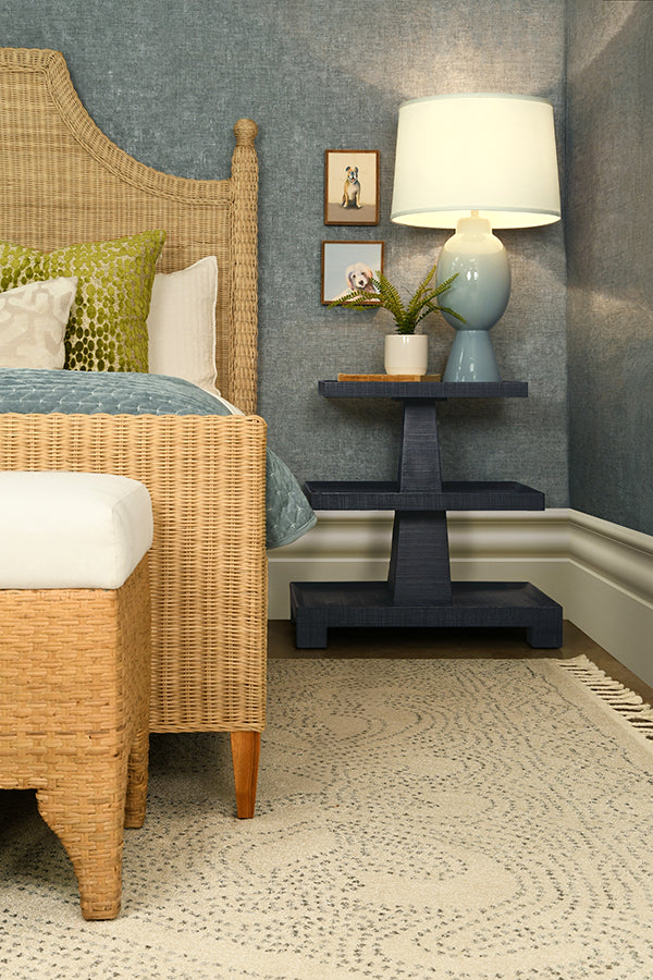 Brea 49.5” Ivory Performance Linen Woven Bench