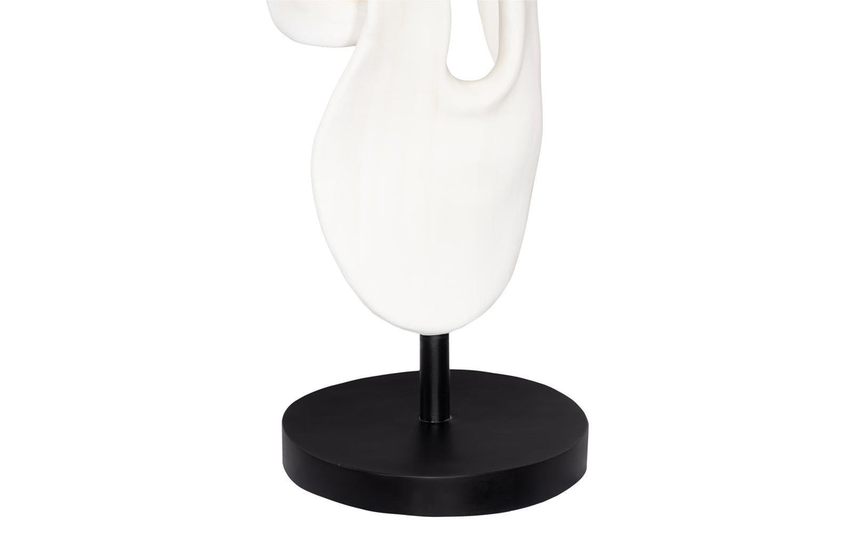 Dancing Ribbon 88”H Saute, Faux Bleached Sculpture