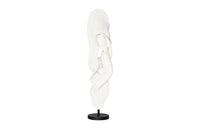 Dancing Ribbon 96”H in Faux Bleached Cast Stone Sculpture II