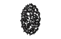 Koi 60” Matt Black Wall Art