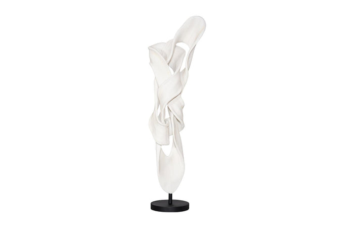 Dancing Ribbon 94”H Releve, Faux Bleached Sculpture