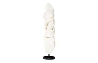 Dancing Ribbon 87”H Pirouette, Faux Bleached Sculpture