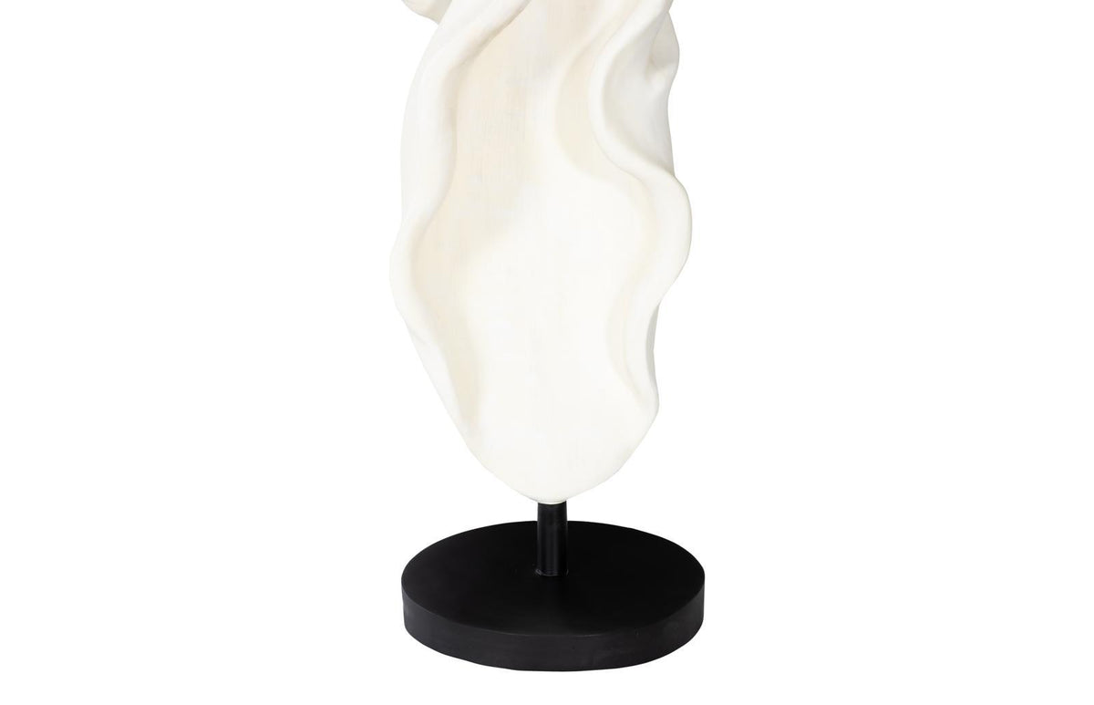 Dancing Ribbon 87”H Pirouette, Faux Bleached Sculpture