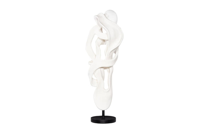Dancing Ribbon 88”H Saute, Faux Bleached Sculpture