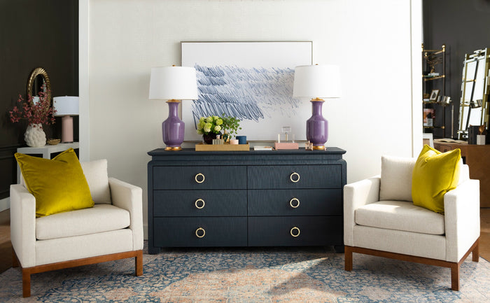 Vani 66' Extra Large Storm Blue Dresser