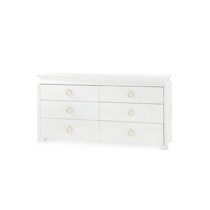 Vani 66" Extra Large Vanilla Dresser