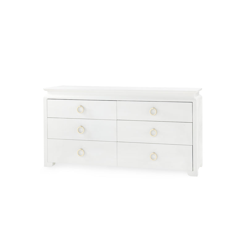 Vani 66" Extra Large Vanilla Dresser