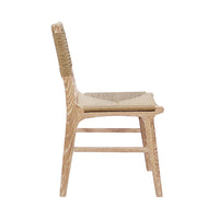 Charlotte Cerused Oak & Woven Dining Chair