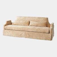 Regal 90" Hazelnut Skirted Sofa