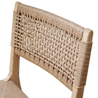 Charlotte Cerused Oak & Woven Dining Chair