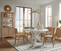 Charlotte Cerused Oak & Woven Dining Chair
