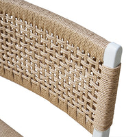 Charlotte White & Woven Dining Chair