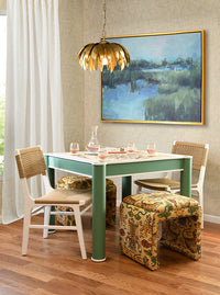 Charlotte White & Woven Dining Chair