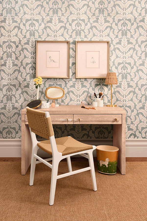 Charlotte White & Woven Dining Chair