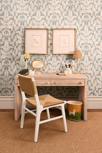 Charlotte White & Woven Dining Chair