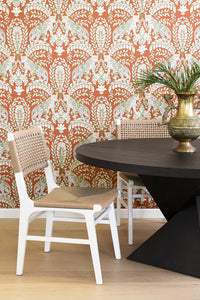 Charlotte White & Woven Dining Chair