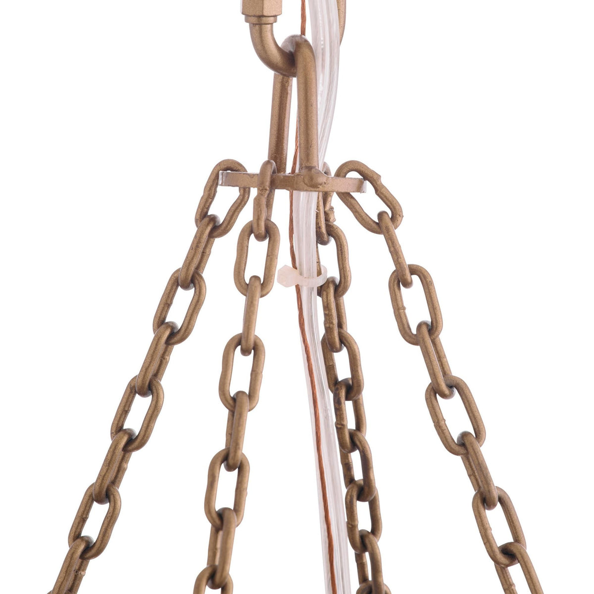 Jhene 36" Dramatic Cascading Antique Brass Chandelier