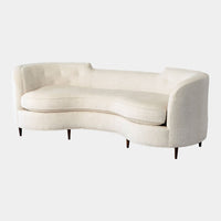 Lauren 90" Stylishly Curved Sofa With Legs